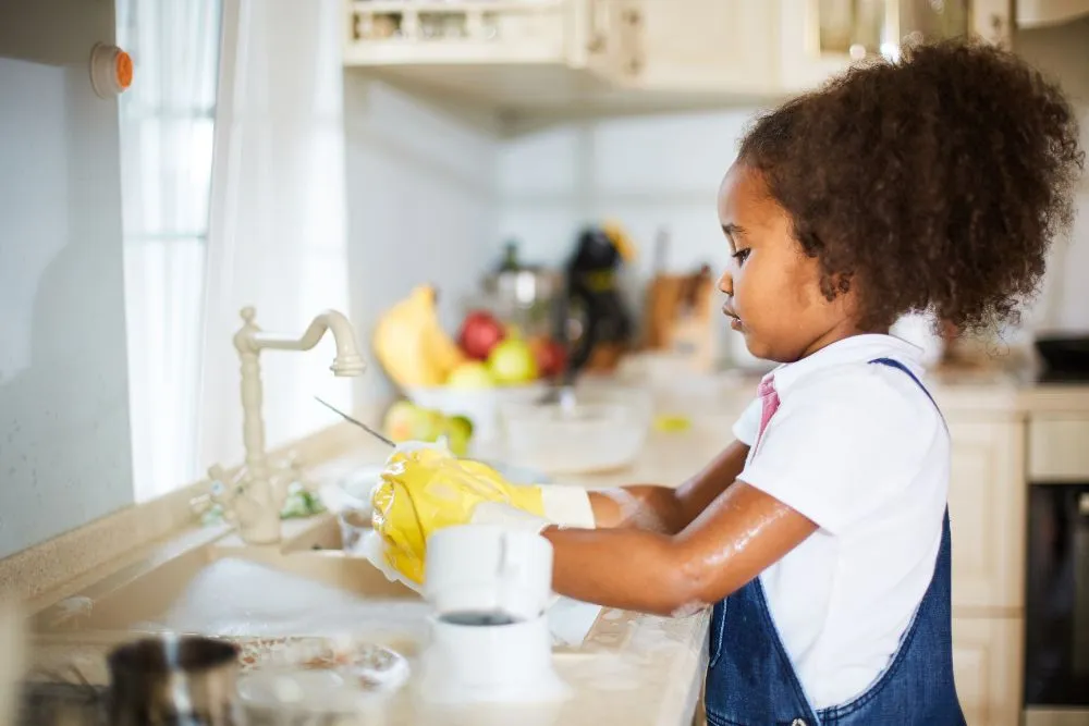 Dallas Fort Worth nannies, learn how to build kids' independence with chores like laundry and foster emotional intelligence through mindfulness, calming, and positive affirmations.